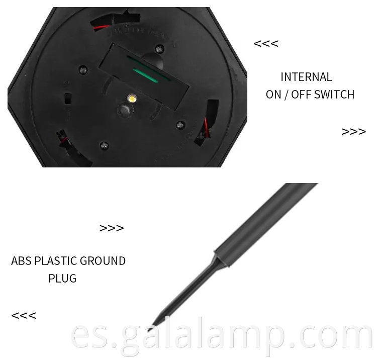 Elegantes luces de linterna solar hexágono vintage para decoración al aire libre